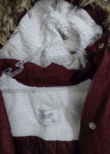 BAYAN KAPŞONLU BORDO RENKLİ MONT - Görsel 4