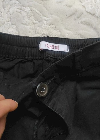 Siyah Salaş Kadın Kumaş Pantolon - Görsel 6