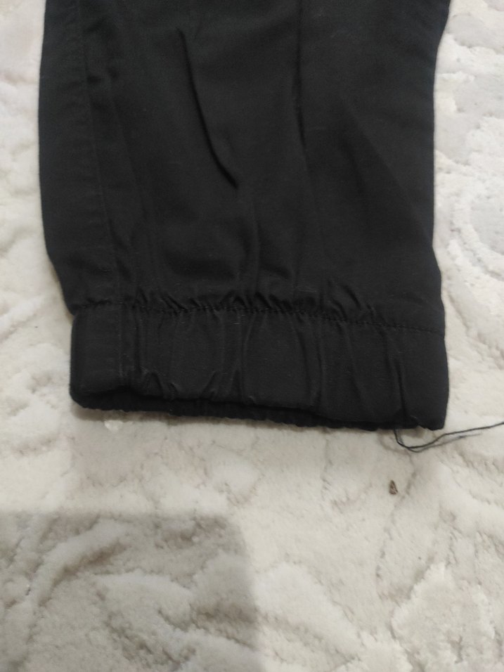 Siyah Salaş Kadın Kumaş Pantolon - Görsel 3