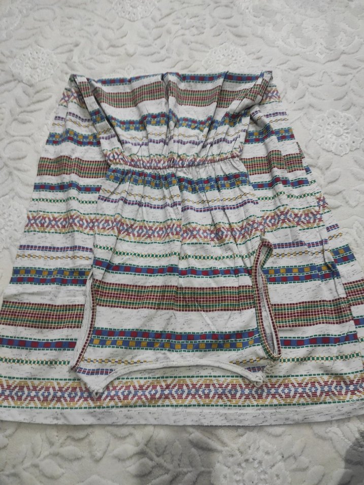 Bohem V Yaka Dantelli Uzun Elbise - Görsel 5