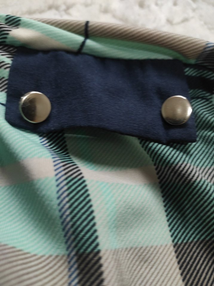 Düğmeli Uzun Kollu Gri Ekose Gömlek - Görsel 5