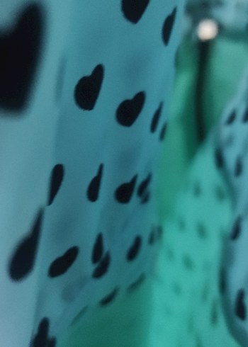 Mavi Kalp Desenli Askılı Kız Tulum - Görsel 6