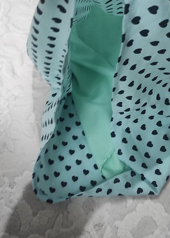 Mavi Kalp Desenli Askılı Kız Tulum - Görsel 3