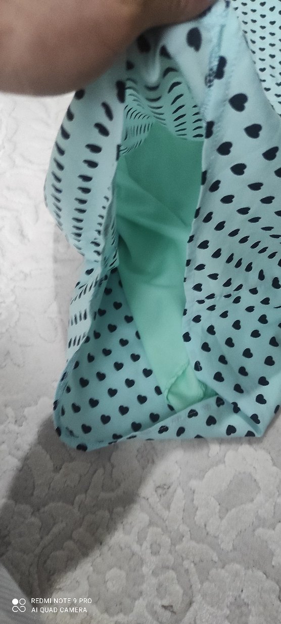 Mavi Kalp Desenli Askılı Kız Tulum - Görsel 3