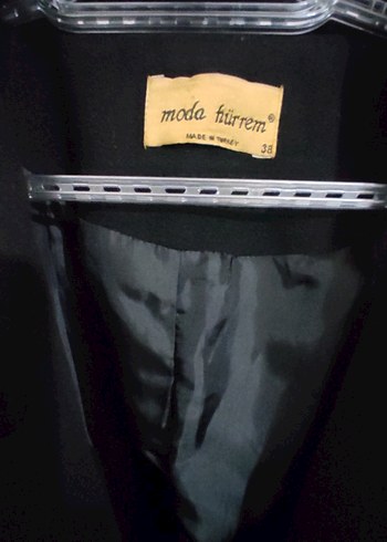 Fermuarlı Siyah Uzun Kaban - Görsel 5