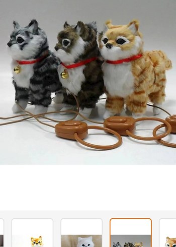 Renkli Kedi Aksesuarları Peluş Oyuncaklar - Görsel 7