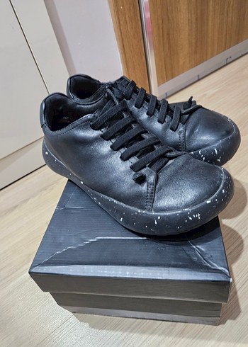 Camper Siyah Deri Sneaker