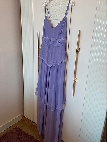 Babyshower düğün doğumgünü elbise lila