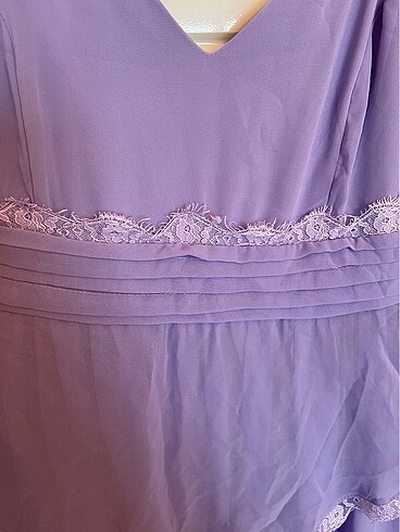 42 Beden Babyshower düğün doğumgünü elbise lila