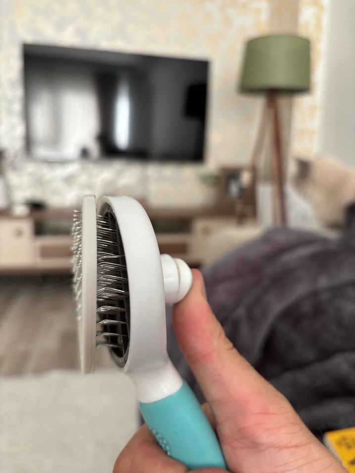 Pastel Mavi Kedi Tüy Fırçası - Görsel 3