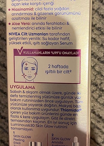 Nivea Luminous Skin Glow Serum - Görsel 2