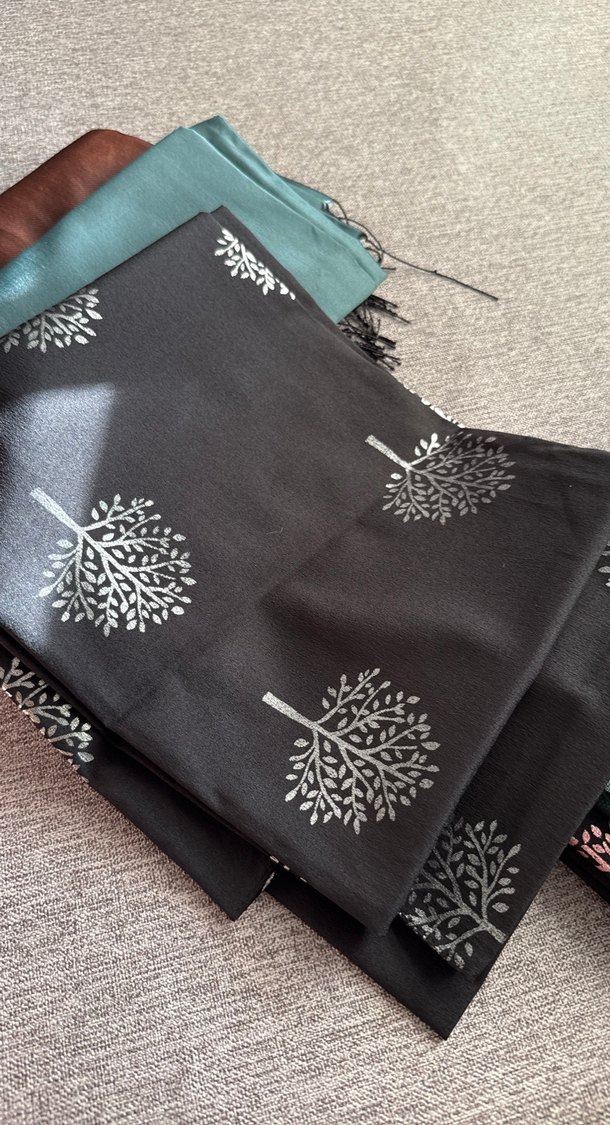 Kadın Çok Renkli Minimalist Şal - Görsel 4