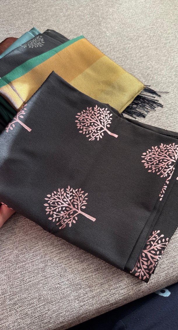 Kadın Çok Renkli Minimalist Şal - Görsel 2