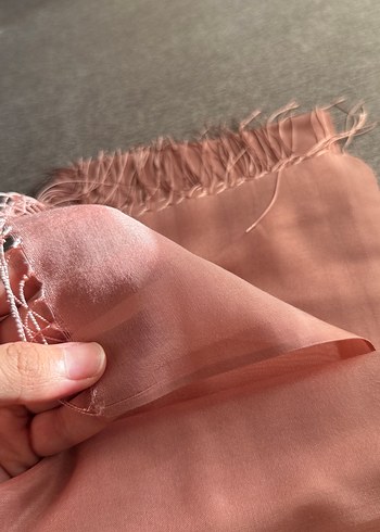 Pembe Kadın Şal - Bohem Stil - Görsel 3