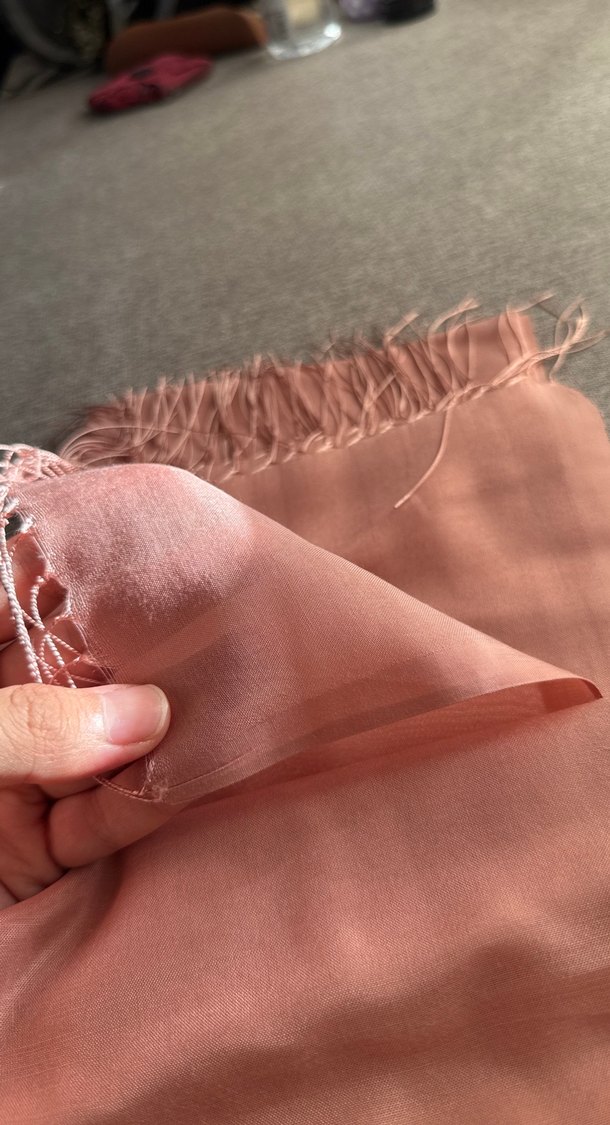 Pembe Kadın Şal - Bohem Stil - Görsel 3