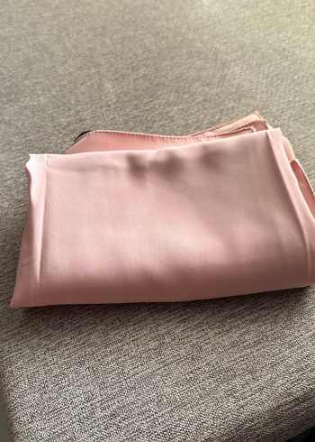 Toz pembe Kadın Saten Şal - Görsel 3