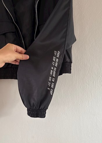 Siyah Kemerli Kısa  Kadın Ceket - Görsel 5