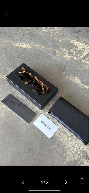 Saint laurent mica leopar gözlük