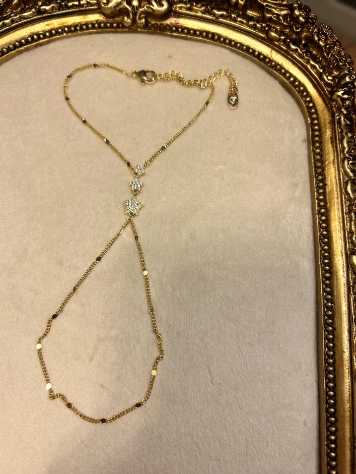 Yıldız Detaylı Işıltılı Gold Şahmeran - Görsel 2