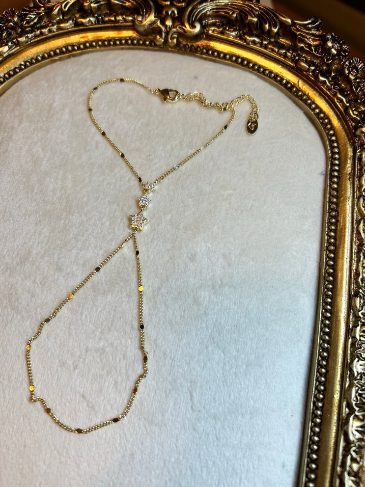 Yıldız Detaylı Işıltılı Gold Şahmeran - Görsel 3