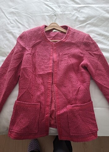 Zara Pembe tüvit ceket