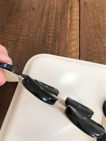 Beden Renk Siyah kalın palto trençkot düğmesi
