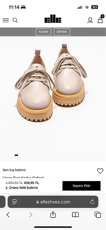 Elle Elle oxford ayakkabı