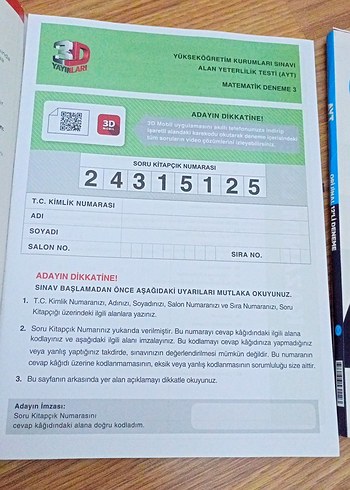 AYT Matematik Deneme Kitapları 13'lü Set