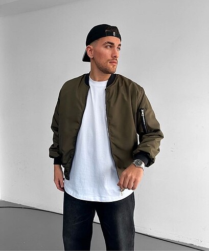 Oversize Unisex Bomber Ceket