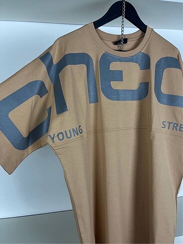 l Beden camel Renk Oversize Tshirt