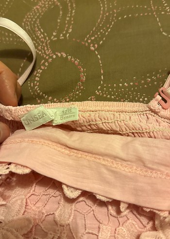 Dantel İşlemeli Pembe Kız Çocuk Bohem straplez - Görsel 3