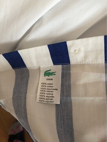 s Beden beyaz Renk Lacoste uzun kollu erkek gömlek