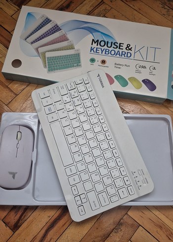 Torima tmk-04 Beyaz Kablosuz Klavye ve Mouse Seti - Görsel 2