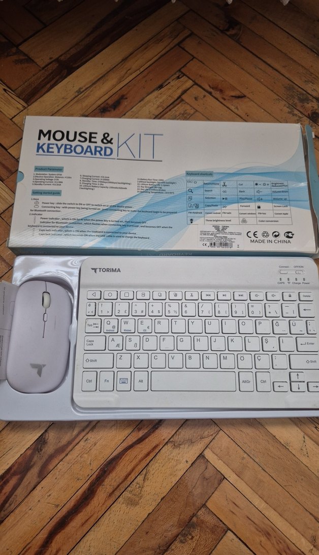 Torima tmk-04 Beyaz Kablosuz Klavye ve Mouse Seti - Görsel 5