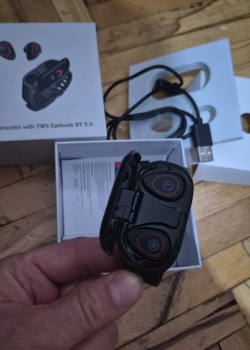 Akıllı bileklik + içinde Kablosuz Kulaklık seti - Görsel 4