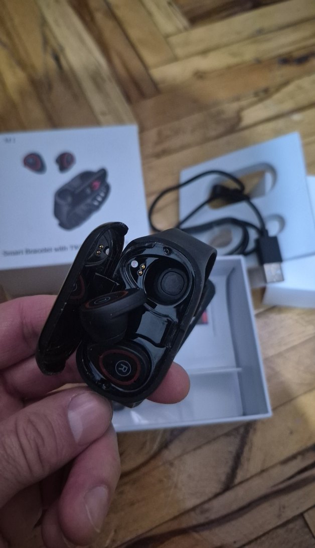 Akıllı bileklik + içinde Kablosuz Kulaklık seti - Görsel 3