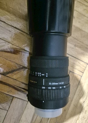 Sigma DC 55-200mm Siyah Kamera Lens Nikon uyumludur - Görsel 2