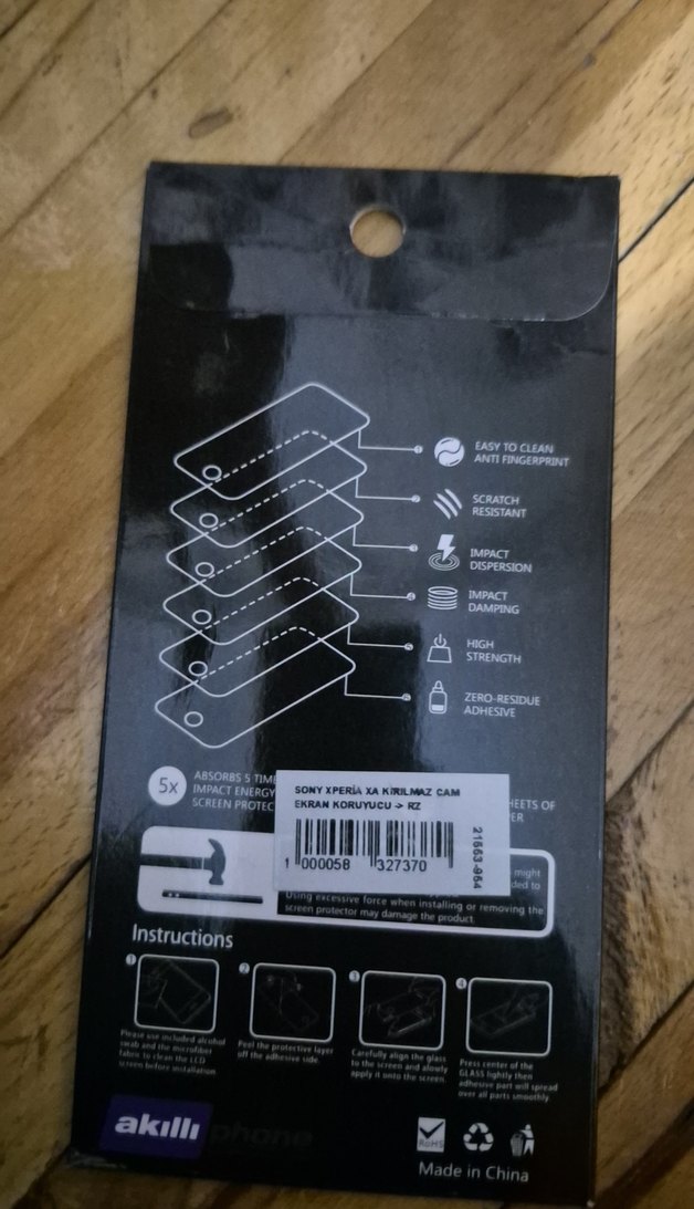 sony Xperia Xa ALLY Magic 2.5D Siyah Temperli Cam Ekran Koruyucu - Görsel 2