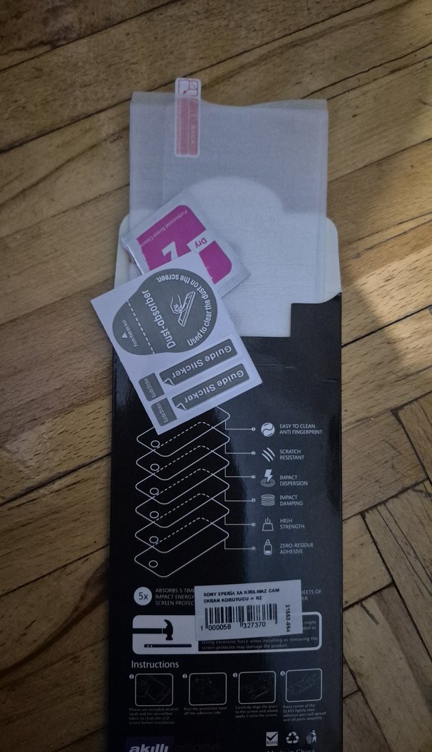 sony Xperia Xa ALLY Magic 2.5D Siyah Temperli Cam Ekran Koruyucu - Görsel 3