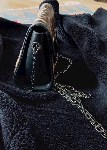 Zincir Detaylı Leopar Desenli  Çanta - Görsel 10