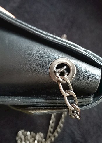 Zincir Detaylı Leopar Desenli  Çanta - Görsel 7