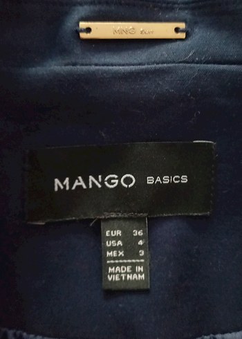 MANGO Lacivert Blazer Ceket - Görsel 5