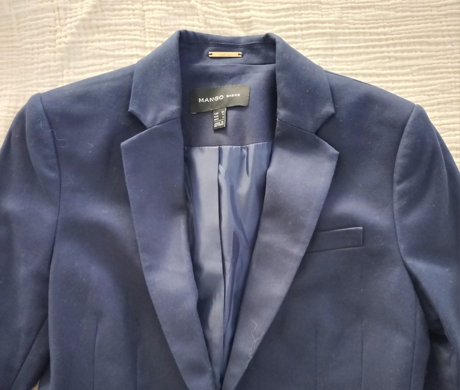 MANGO Lacivert Blazer Ceket - Görsel 4