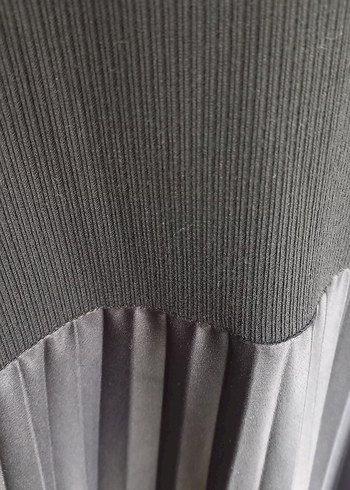 YOYOSO - Siyah Pilili KISA ELBİSE - Görsel 8