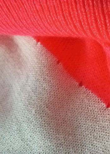 İnce triko- açık pastel fuşya ve ekru renk - Görsel 6