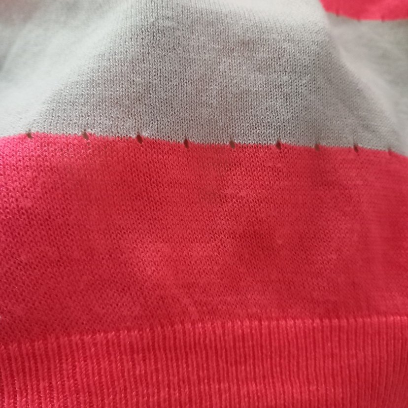 İnce triko- açık pastel fuşya ve ekru renk - Görsel 5