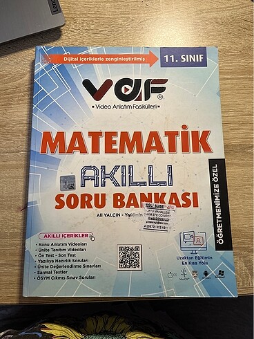VAF AKILLI SORU BANKASI 11 sınıf MATEMATİK TEST KİTABI ÇÖZÜMLÜ