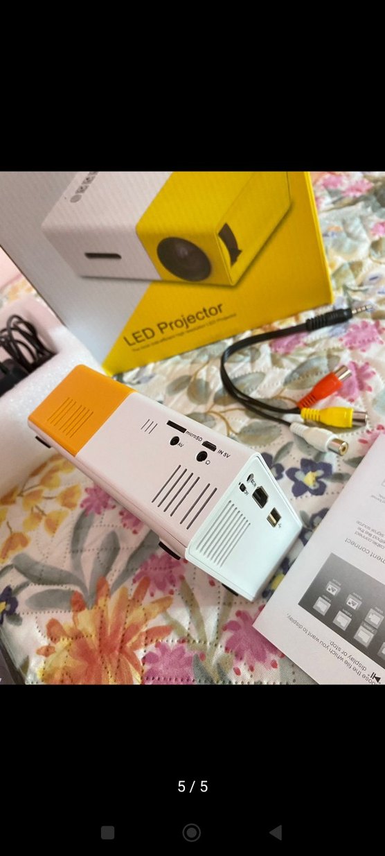 Beyaz LED Mini Projektör - Görsel 2