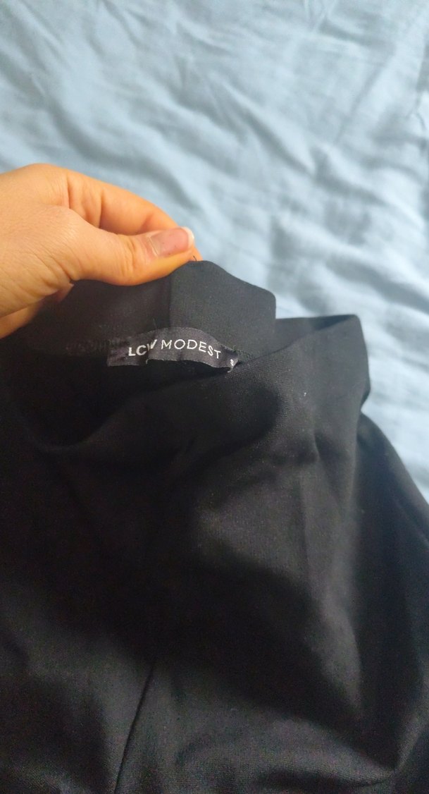 siyah Kadın İspanyol paça Uzun Kumaş Pantolon - Görsel 3