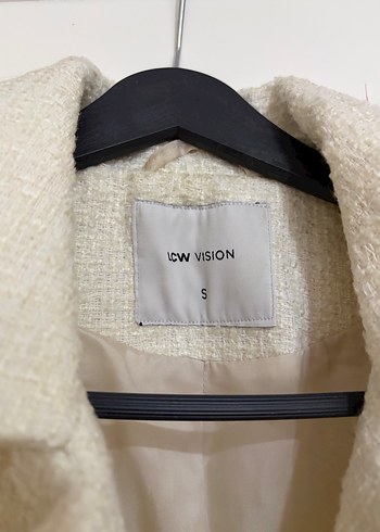 Düğmeli Beyaz Kısa Kadın Yelek - Görsel 2